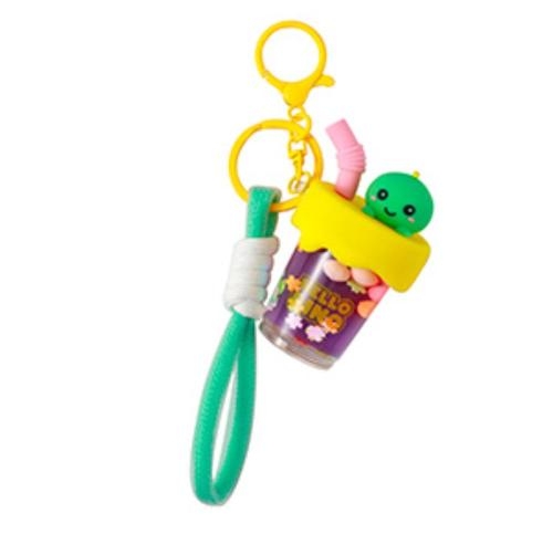 SLEUTELHANGER 1st, Bubble Tea Keychains, diertje op drinkbeker, assortiment