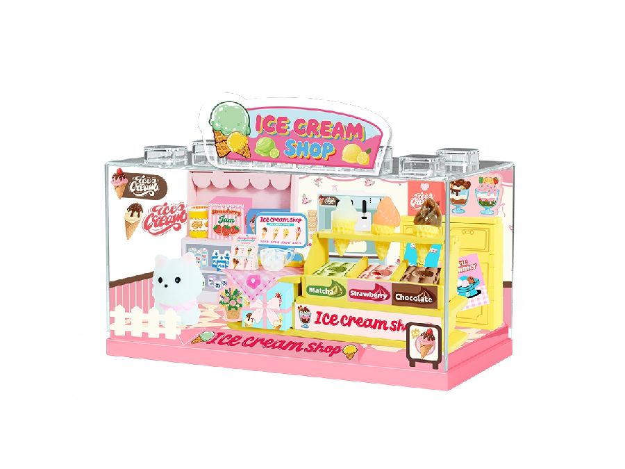 KNUTSELMATERIAAL 1st, Ice cream shop, shop in a box