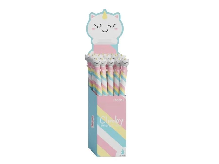 BALPEN Erasable pen, unicorn, blauwe inkt, 1st