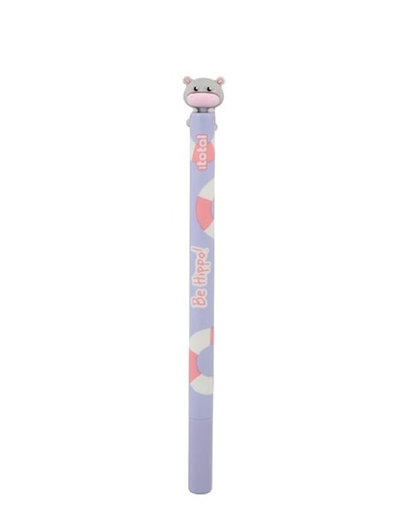 BALPEN Erasable pen, hippo, paarse inkt, 1st