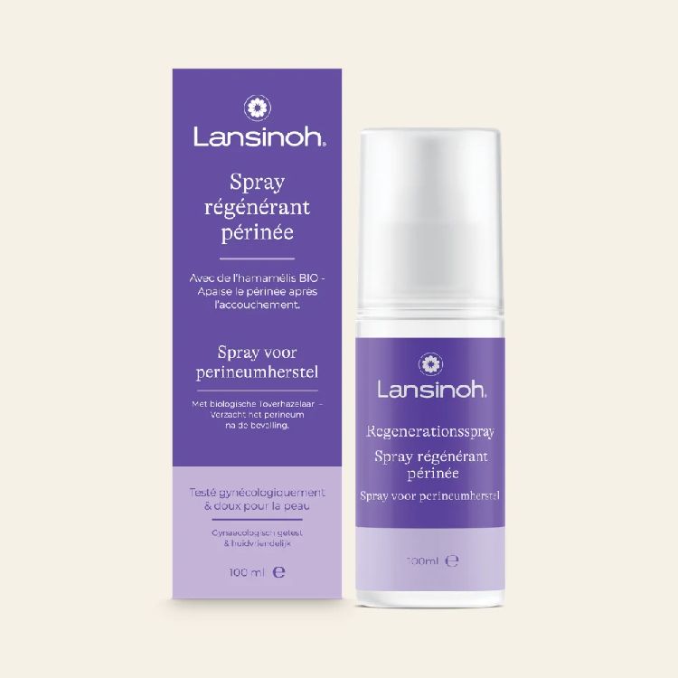 Na de bevalling Lansinoh Spray voor perineumherstel