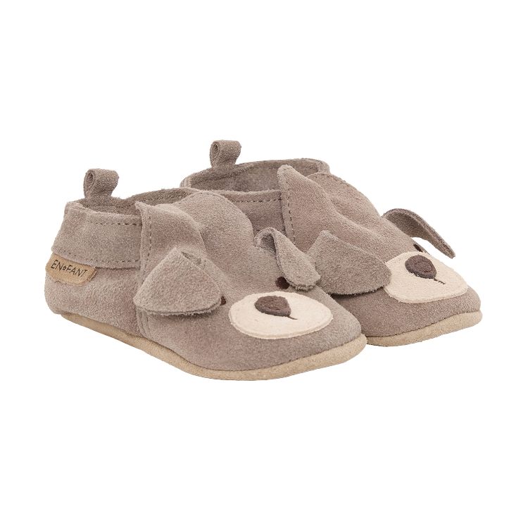 Schoenen ENFANT Slippers Suede Animal, parkschoentjes