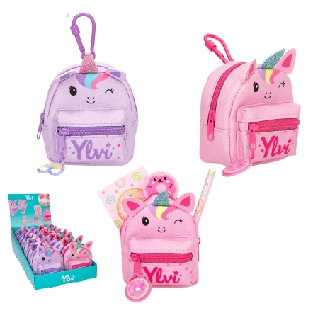 SLEUTELHANGER 1st, Ylvi, rugzakje met schrijfset, assortiment