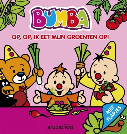 Interactief boek Bumba Op, op, ik eet mijn groenten op! | flapjesboek