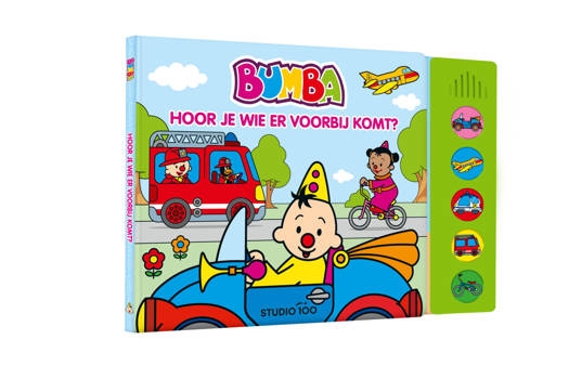 Interactief boek Bumba Hoor je wie er voorbij komt? | geluidenboek