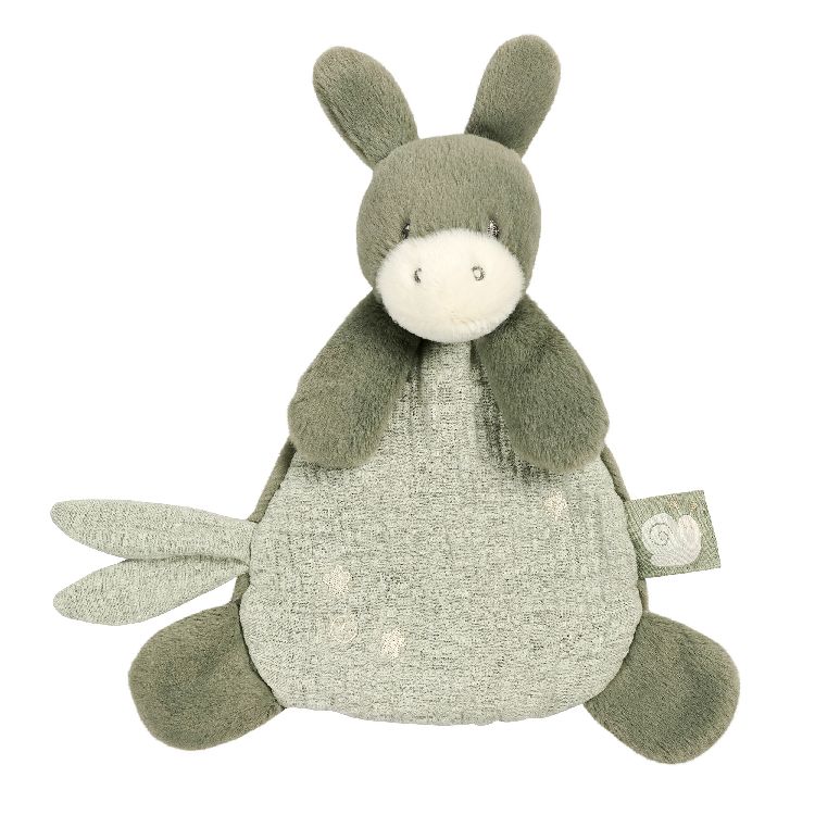 Knuffeldoek/fopspeendoekje Nattou, Mini Doudou Ezel Lindegroen | Loulou
