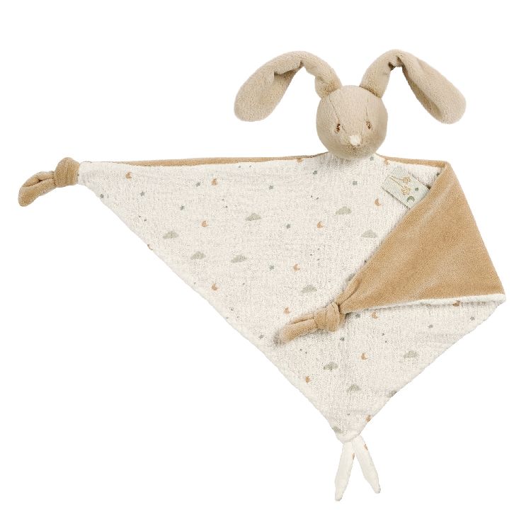 Knuffeldoek/fopspeendoekje Nattou, Maxi Knuffeldoekje Konijn Ecru | Loulou