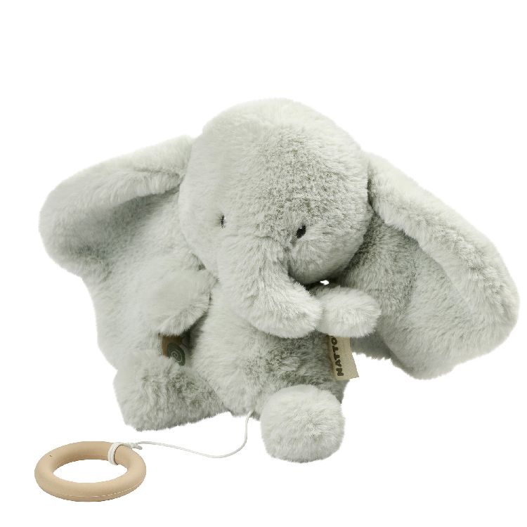 Muziektrekker Nattou, Muziekknuffel Olifant Lindegroen | Loulou