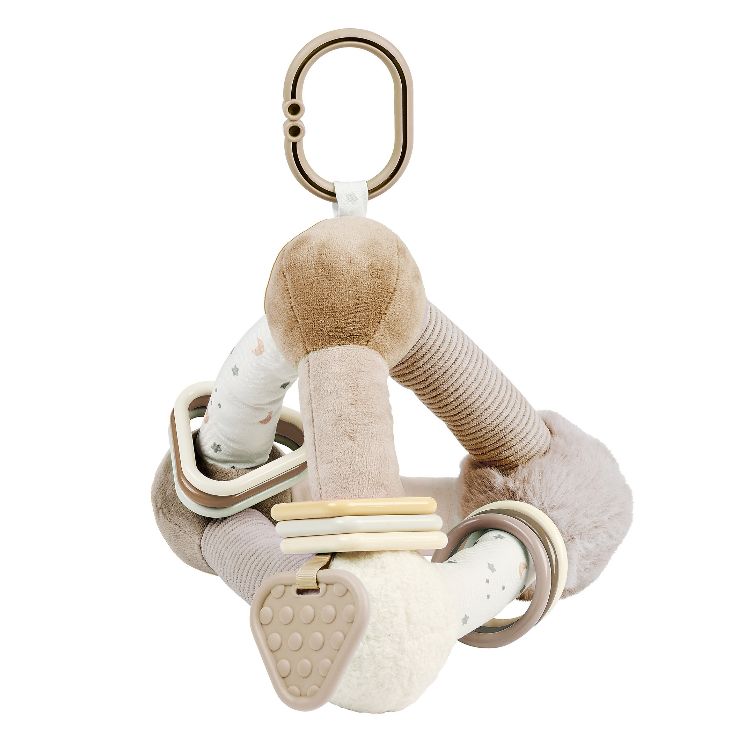 Zachte activiteitenkubus Nattou Piramide Beige | Loulou