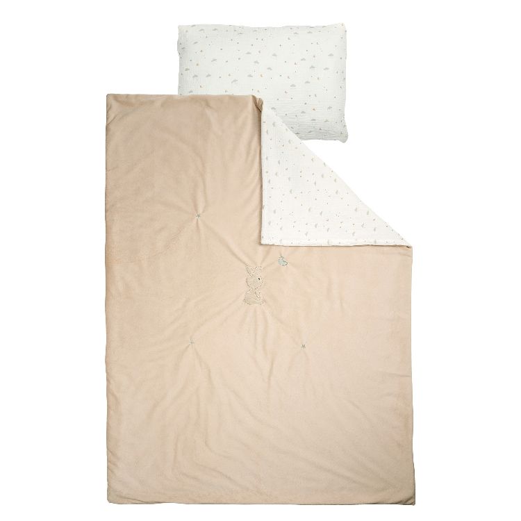 Donsovertrek Nattou, geschikt voor babybed 60x120/babybed 70x140 | Loulou