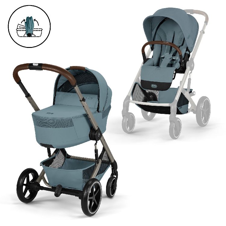 Wandelwagen Cybex Balios S Lux incl. Foldable Carry Cot | Gold