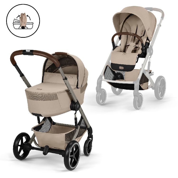 Wandelwagen Cybex Balios S Lux incl. Foldable Carry Cot | Gold