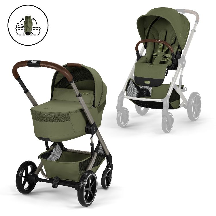 Wandelwagen Cybex Balios S Lux incl. Foldable Carry Cot | Gold