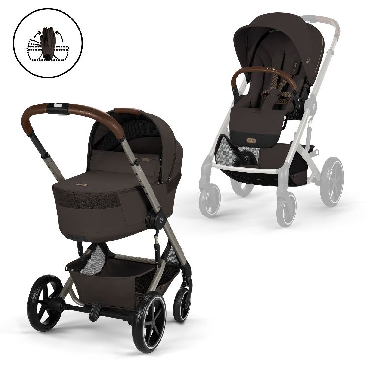 Wandelwagen Cybex Balios S Lux incl. Foldable Carry Cot | Gold