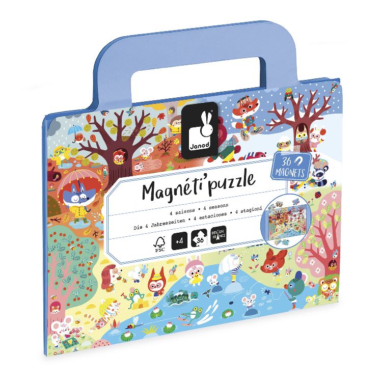 Magnetisch speelbord Janod Magneti Puzzle 4 Seizoenen | Magneti Puzzle