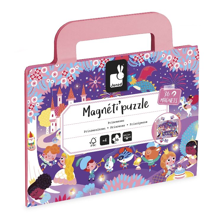 Magnetisch speelbord Janod Magneti Puzzle Prinsessen | Magneti Puzzle