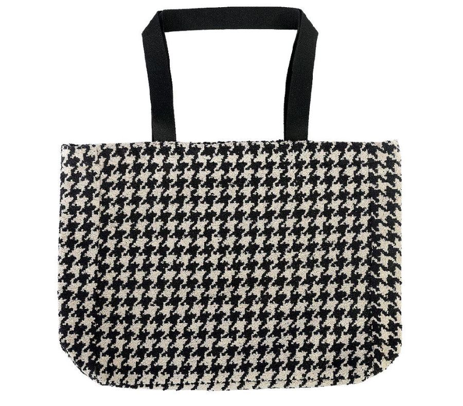 SHOPPER 1st, Shopperbag Majoie, 40x35x11cm, Hahnentritt, zwart/wit
