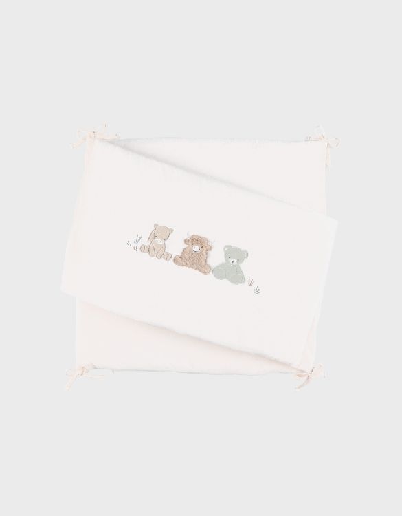 Tochtkussen Noukies Bed Bumper Veloudoux, geschikt voor babybed 60x120/babybed 70x140 | Fluffy, Orso & Lily