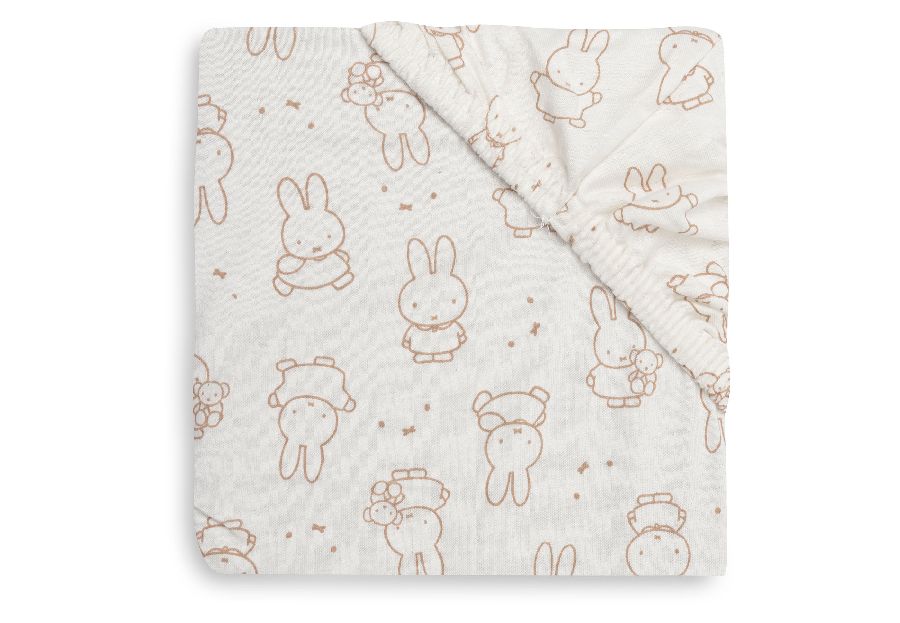Hoeslaken Jollein, geschikt voor babybed 70x140/babybed 70x150/babybed 75x150 | Miffy Moments