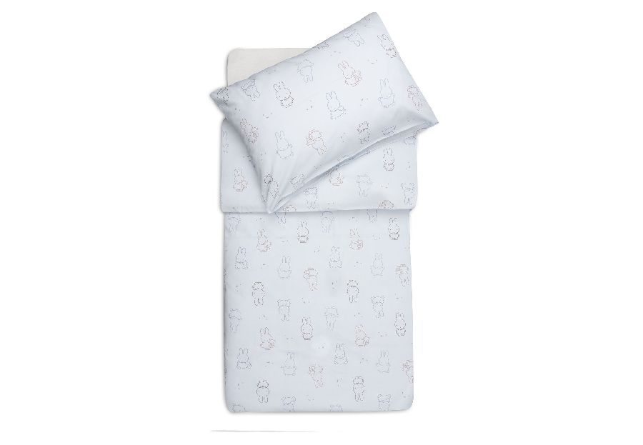Donsovertrek Jollein, geschikt voor babybed 60x120/babybed 70x140 | Miffy Moments