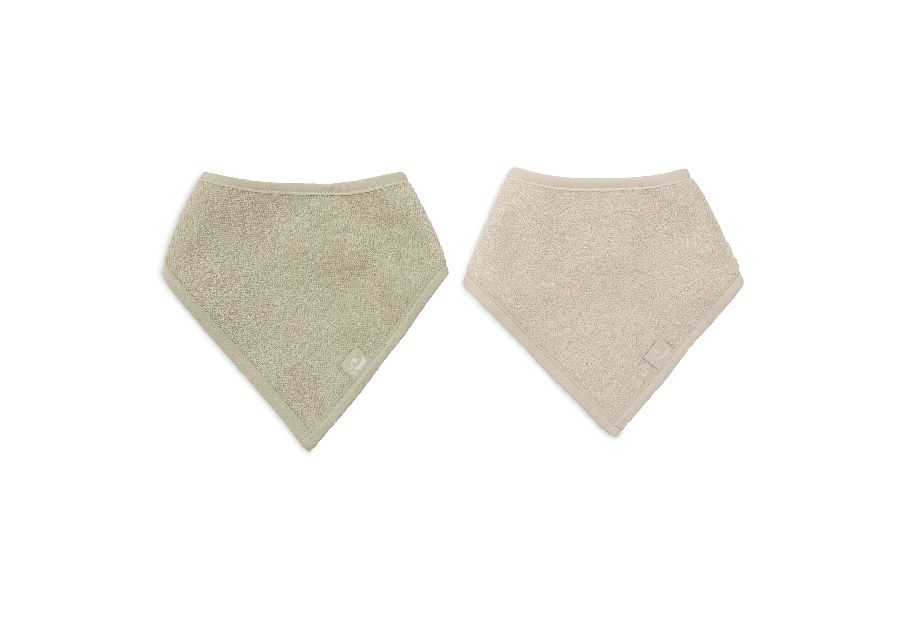 Spuugdoekje Jollein Slab bandana | Terry Soft Matcha/Terry Sand