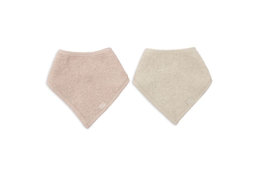 Spuugdoekje Jollein Slab bandana | Terry Silk Rose/Terry Sand
