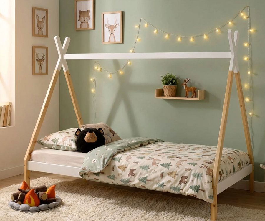 Bedhuis Vipack Furniture, Tipi bed 90x200, eenpersoonsbed | Tipi