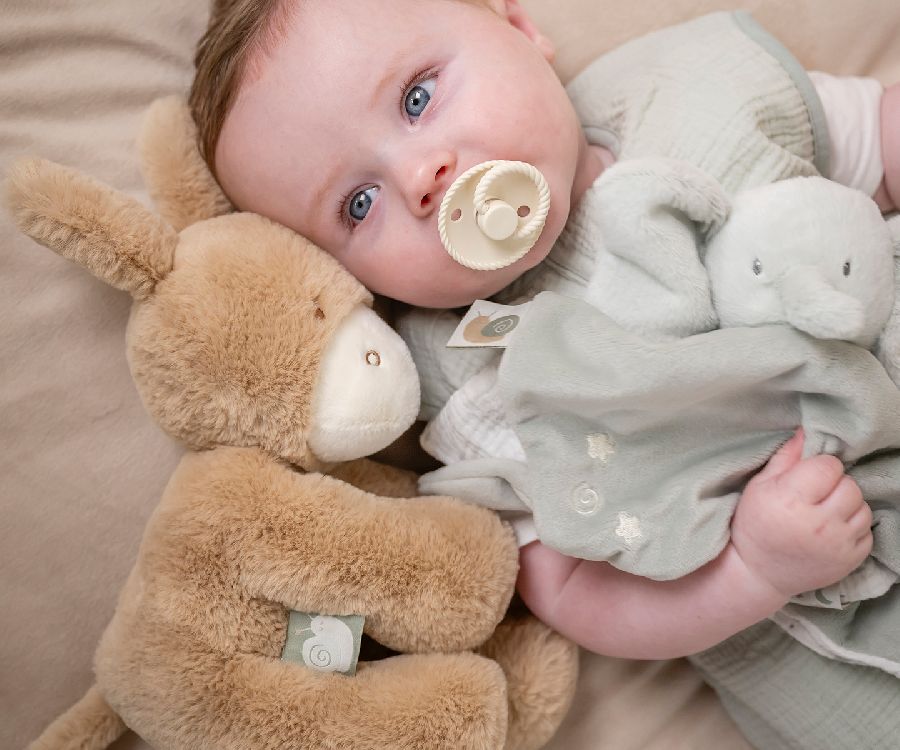 Knuffel Nattou, Pluche Ezel Karamel | Loulou