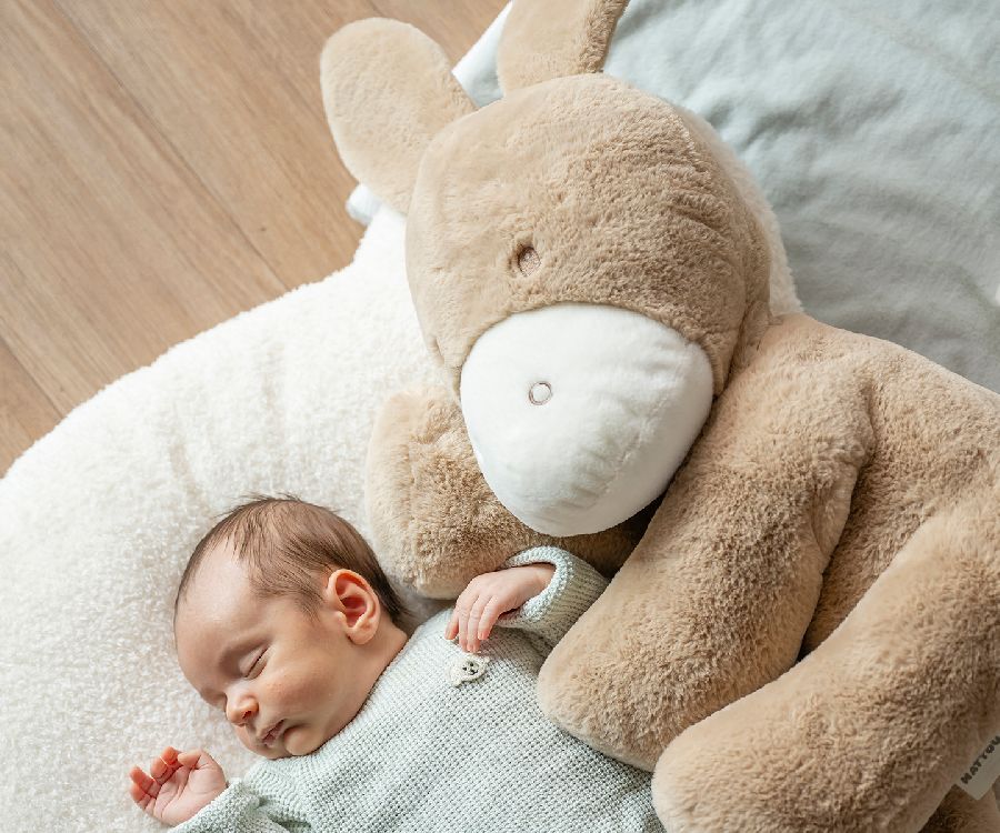 Knuffel Nattou, Pluche Ezel Karamel | Loulou