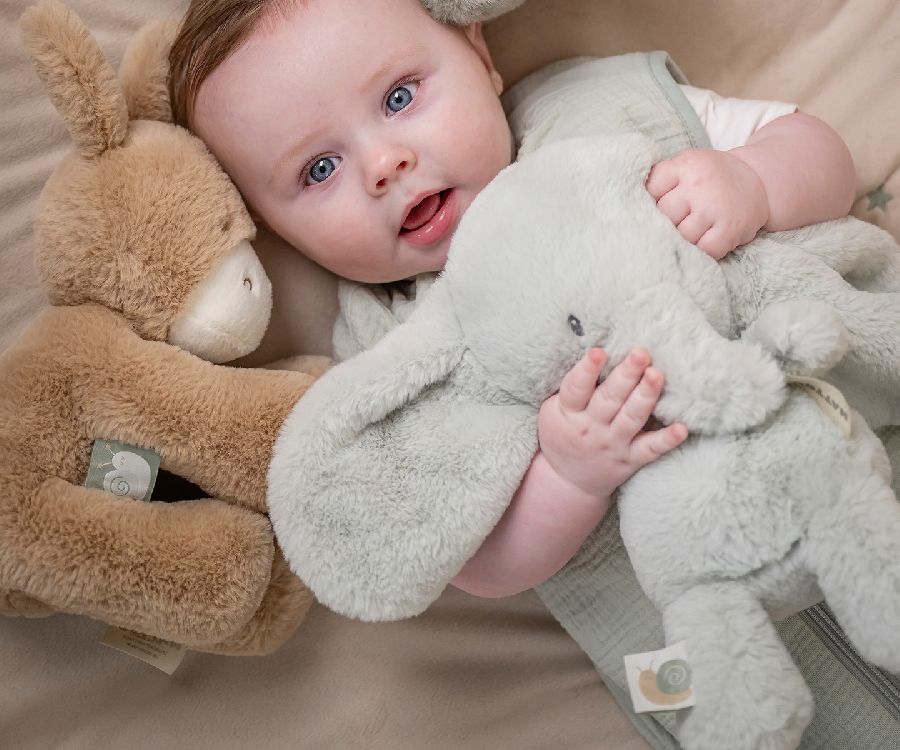 Knuffel Nattou, Pluche Olifant Lindegroen | Loulou