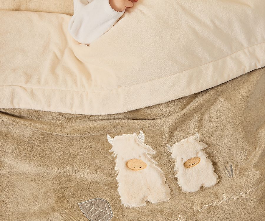 Deken Noukies Quilt Fluffy, geschikt voor babybed 60x120/babybed 70x140 | Fluffy, Orso & Lily