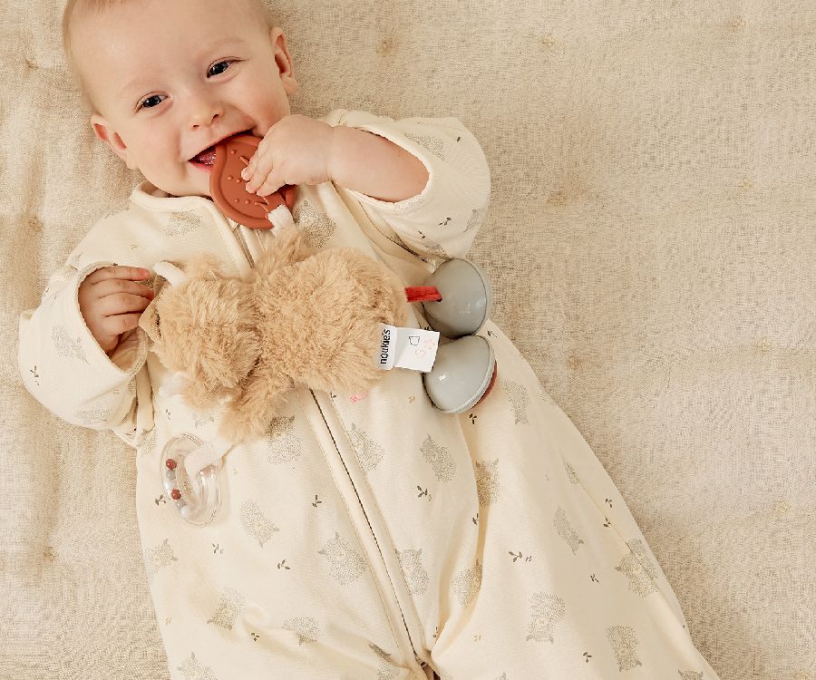 Slaapzak Noukies Fluffy, 0/3/6 maanden, 2.0-3.5 TOG | Fluffy, Orso & Lily