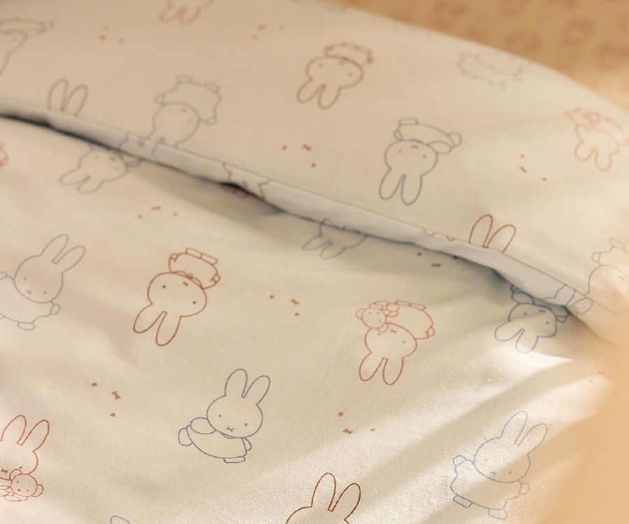 Donsovertrek Jollein, geschikt voor babybed 60x120/babybed 70x140 | Miffy Moments