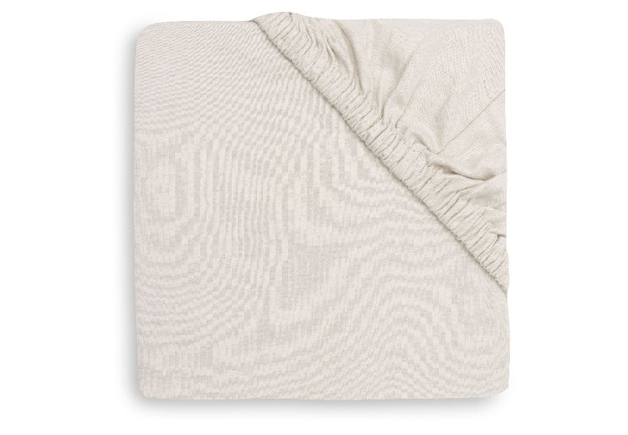 Hoeslaken Jollein, geschikt voor babybed 70x140/babybed 70x150/babybed 75x150 | Sand