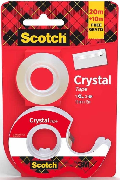 Afroller SCOTCH Crystal, geschikt voor transparante tape 1.9 cm
