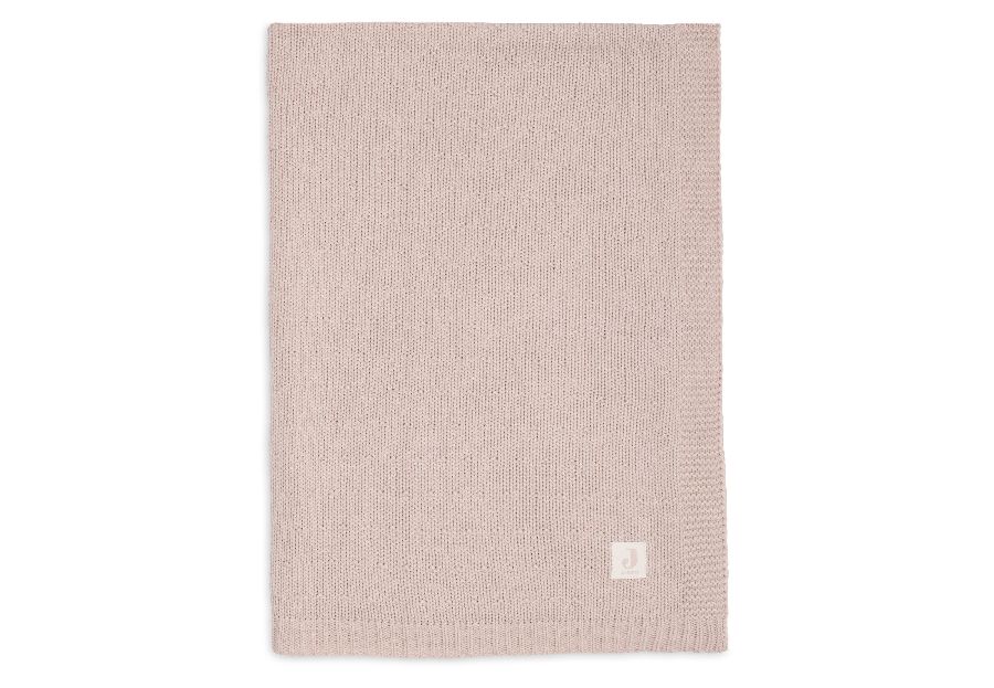 Deken Jollein, geschikt voor wieg/draagmand/park | Sprinkle Knit Silk Rose