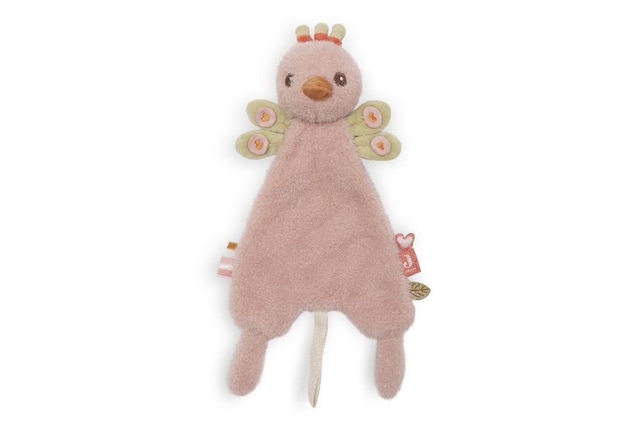 Knuffeldoek/fopspeendoekje Jollein, Speendoekje Peacock Pavie | Soft Plumes