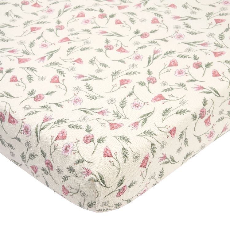 Hoeslaken Meyco Baby, geschikt voor wieg/draagmand | Flower