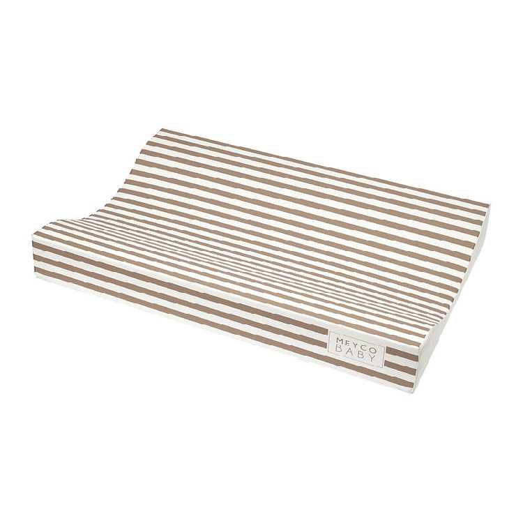 Waskussen Meyco Baby | Fat Stripe Taupe