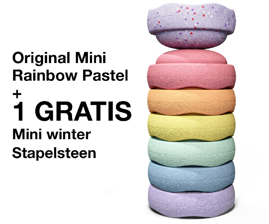 Stapelsteen Stapelstein, Original Mini Winter Special | Rainbow Pastel