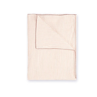 Deken Bemini, geschikt voor wieg/draagmand/park | Tinny stripe brown