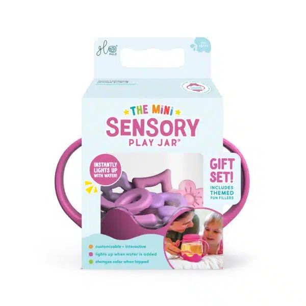Gevulde fles & figuur Glo Pals Mini Sensory Jar Set