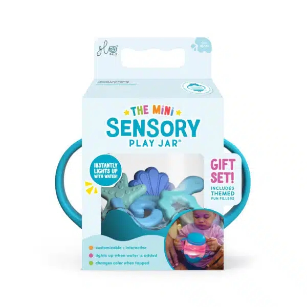 Gevulde fles & figuur Glo Pals Mini Sensory Jar Set