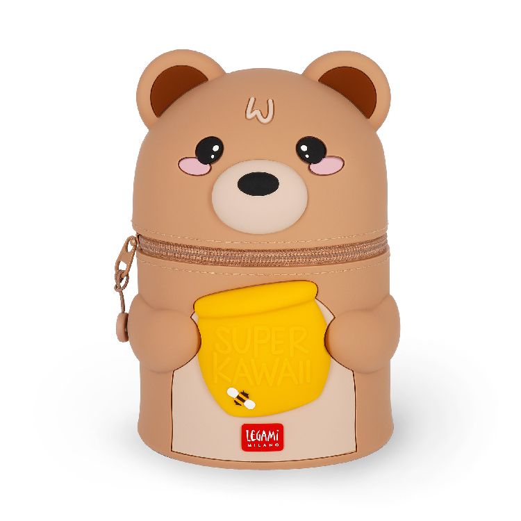 Pennenzak Legami Super Kawaii - Teddy Bear - Honey, rond | Bear Sweet Bear