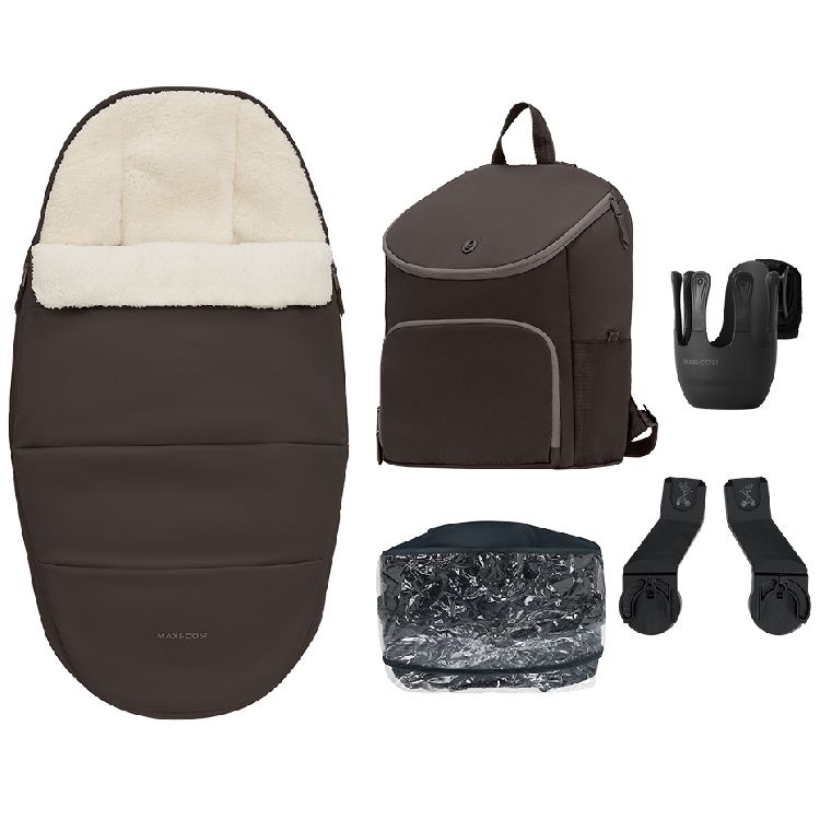 Voetenzak/verzorgingstas/adapter/regenscherm/bekerhouder Maxi-Cosi Accessory set, geschikt voor Maxi-Cosi Oxford Plus/Oxford Flex
