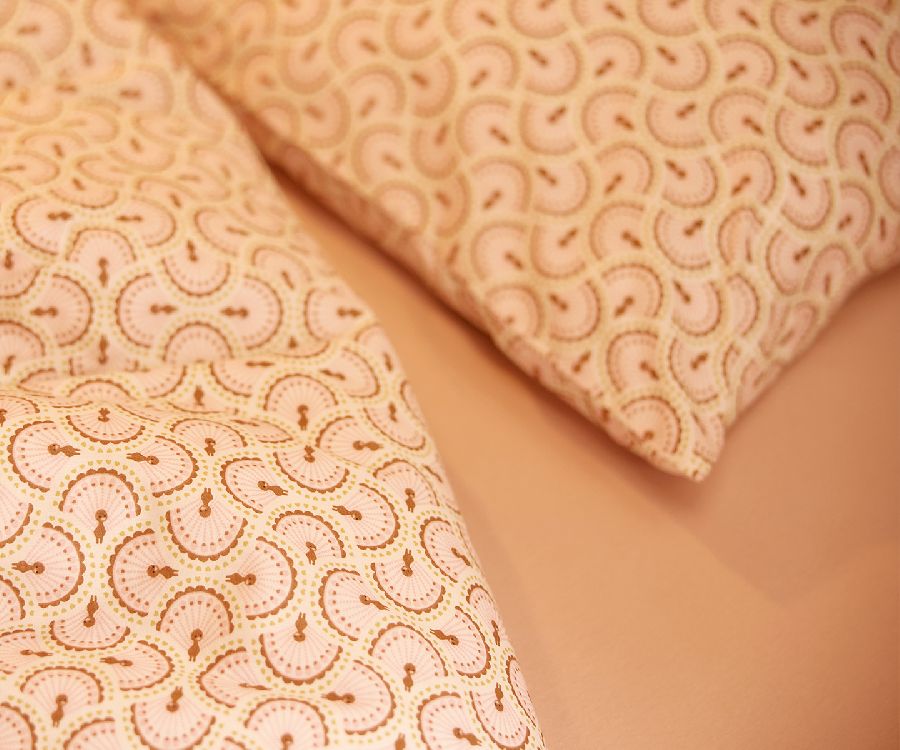 Hoeslaken Jollein, geschikt voor babybed 70x140/babybed 70x150/babybed 75x150 | Silk Rose