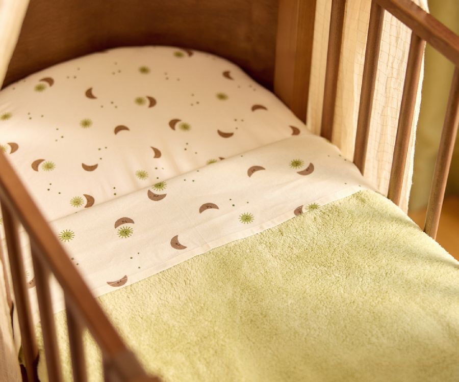 Deken Jollein, geschikt voor babybed 60x120/babybed 70x140 | Basic Sherpa