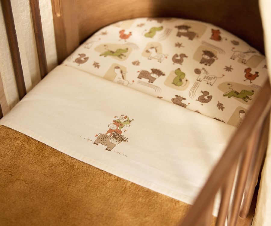 Deken Jollein, geschikt voor babybed 60x120/babybed 70x140 | Basic Sherpa