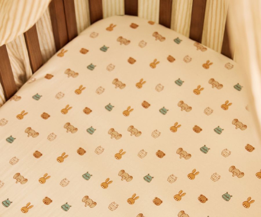 Hoeslaken Jollein, geschikt voor babybed 70x140/babybed 70x150/babybed 75x150 | Jollies
