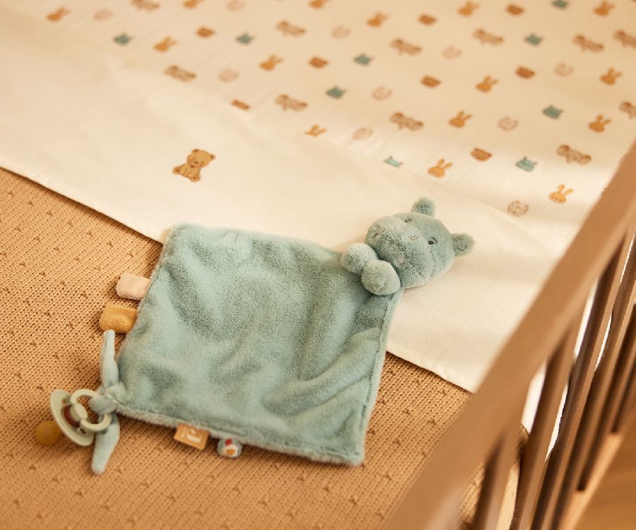 Knuffeldoek/fopspeendoekje Jollein, Speendoekje Hippo Happy | Jollies